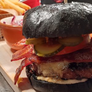 Gourmet Black Beef Burger